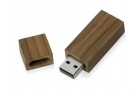 Флеш-карта USB 2.0 16 Gb Woody с магнитным колпачком, темное дерево
