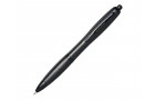 Шариковая ручка Nash из пшеничной соломы с черным наконечником, черный