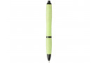 Шариковая ручка Nash из пшеничной соломы с черным наконечником, зеленый