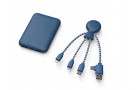 Портативное зарядное устройство BioPack c кабелем Mr. Bio, 5000 mAh, синий