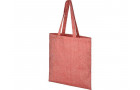 Эко-сумка Pheebs из переработанного хлопка, плотность 210 г/м2, красный меланж