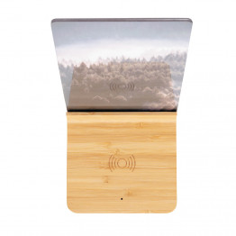 Док-станция для беспроводной зарядки с фоторамкой Bamboo, 5 Вт