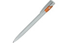 KIKI ECOLINE, ручка шариковая, серый/оранжевый, экопластик