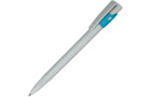 KIKI ECOLINE, ручка шариковая, серый/голубой, экопластик