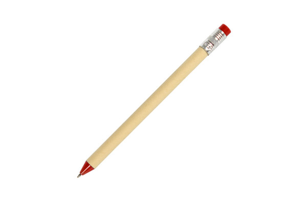 N12, ручка шариковая, красный, картон, пластик, металл