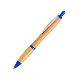 DAFEN, ручка шариковая, синий, бамбук, пластик, металл
