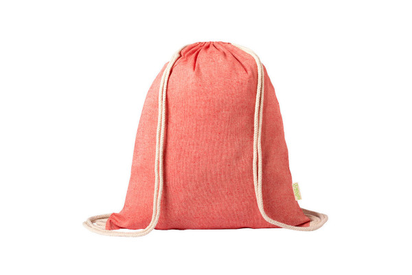 Рюкзак KONIM, красный, 42x38 см, 100% переработанный хлопок, 120 г/м2