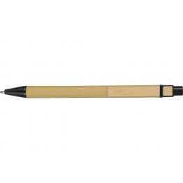 Ручка шариковая Salvador, натуральный/черный, черные чернила