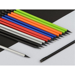 Карандаш чернографитовый трехгранный Blackie 3D, красный