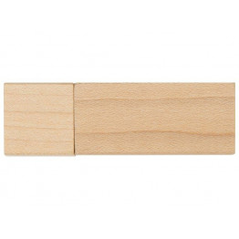 Флеш-карта USB 2.0 16 Gb Woody с магнитным колпачком, натуральный