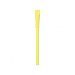 Ручка картонная с колпачком Recycled, желтый