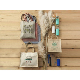 Сумка-тоут Pheebs из переработанного хлопка 150 г/м2, бордовый меланж