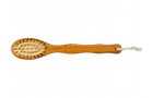 2-сторонняя щетка Orion из бамбуковой древесины для душа и массажа, натуральный