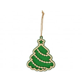 Подвеска деревянная Новогодняя ёлочка