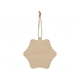 Подвеска деревянная Кристаллик