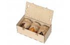 Подарочный набор с тремя видами варенья в деревянной коробке Trio Sweet