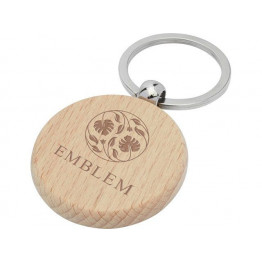 Круглый брелок Giovanni из бука, дерево
