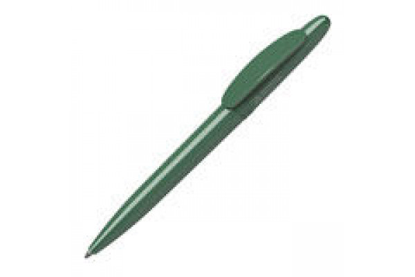Ручка шариковая ICON GREEN RECYCLED ANTIBACTERIAL, антибактериальное покрытие, темно-зеленый, пласти