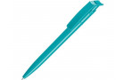 Ручка шариковая пластиковая RECYCLED PET PEN, синий, 1 мм, лазурный