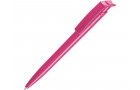 Ручка шариковая пластиковая RECYCLED PET PEN, синий, 1 мм, розовый