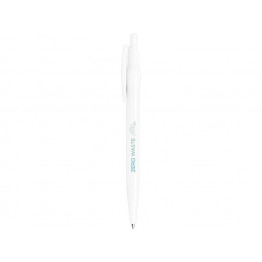 Шариковая ручка Alessio из переработанного ПЭТ, белый, синие чернила