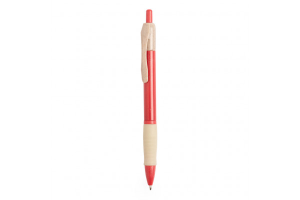 Ручка шариковая ROSDY, пластик с пшеничным волокном, красный