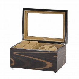 Шкатулка деревянная для часов с подзаводом, цвет коричневый