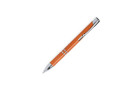 Ручка шариковая NUKOT, оранжевый;  пластик со стружкой пшеничной соломы, хром; синие чернила