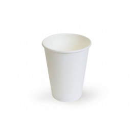 Бумажный стакан 9 унций (270 мл), белый, белый