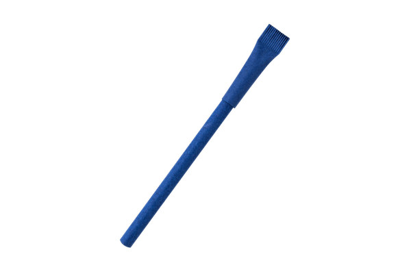 Ручка картонная Greta с колпачком, синяя