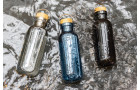 Бутылка для воды из rPET GRS с крышкой из бамбука FSC, 680 мл
