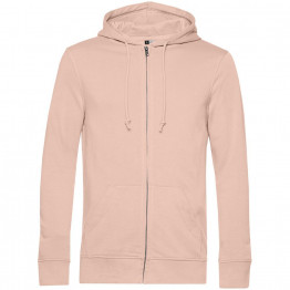 Толстовка на молнии с капюшоном унисекс BNC Inspire (Organic), розовая