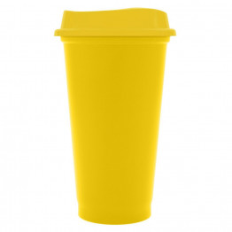 Стакан с крышкой Color Cap, желтый