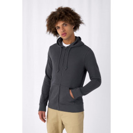 Толстовка на молнии с капюшоном унисекс BNC Inspire (Organic), черная
