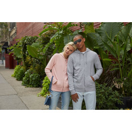 Толстовка на молнии с капюшоном женская BNC Inspire (Organic), серый меланж