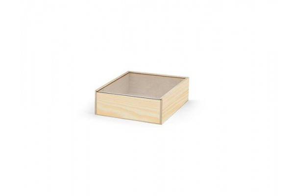 Деревянная коробка BOXIE CLEAR S, натуральный темный