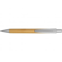 Ручка шариковая Arasiyama из бамбука, серебряный, синие чернила