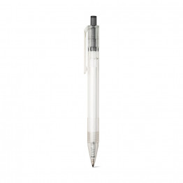 HARLAN. Шариковая ручка из rPET с цветной кнопкой