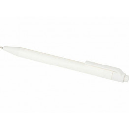 Одноцветная шариковая ручка Chartik из переработанной бумаги с матовой отделкой, белый