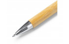 Ручка шариковая TUCUMA с корпусом из бамбука, бежевый/серебристый