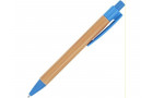 Шариковая ручка STOA с бамбуковым корпусом, голубой
