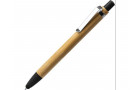 Ручка-стилус шариковая NAGOYA с бамбуковым корпусом, натуральный/черный