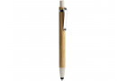 Ручка-стилус шариковая NAGOYA с бамбуковым корпусом, натуральный/бежевый