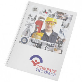 Блокнот Desk-Mate® формата A4 на спирали с обложкой из ПП