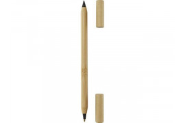 Samambu бамбуковая двойная ручка, синие чернила - Натуральный