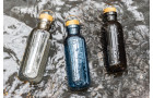 Бутылка для воды из rPET GRS с крышкой из бамбука FSC, 680 мл