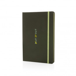 Блокнот с обложкой из rPET (стандарт GRS), А5