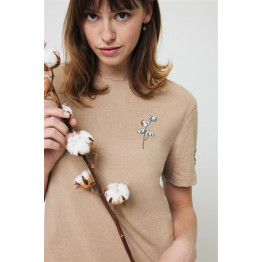 Футболка Iqoniq Manuel из переработанного неокрашенного хлопка, унисекс, 180 г/м²