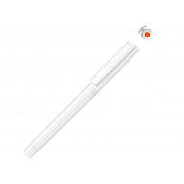 Капиллярная ручка в корпусе из переработанного материала rPET RECYCLED PET PEN PRO FL, белый с оранжевым