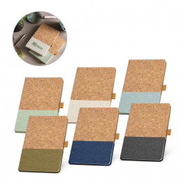 KLEE. Блокнот А5 из пробки и льна с листами в линейку